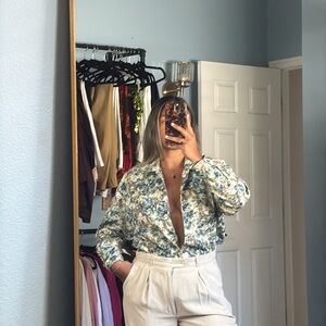 100% cotton floral top